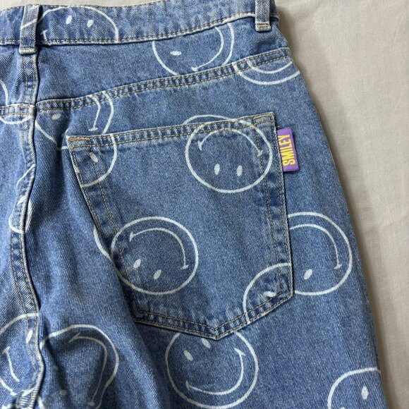Smiley Originals X H&M High Waist Straight Leg Jeans Women's Size 6 - Picture 7 of 12